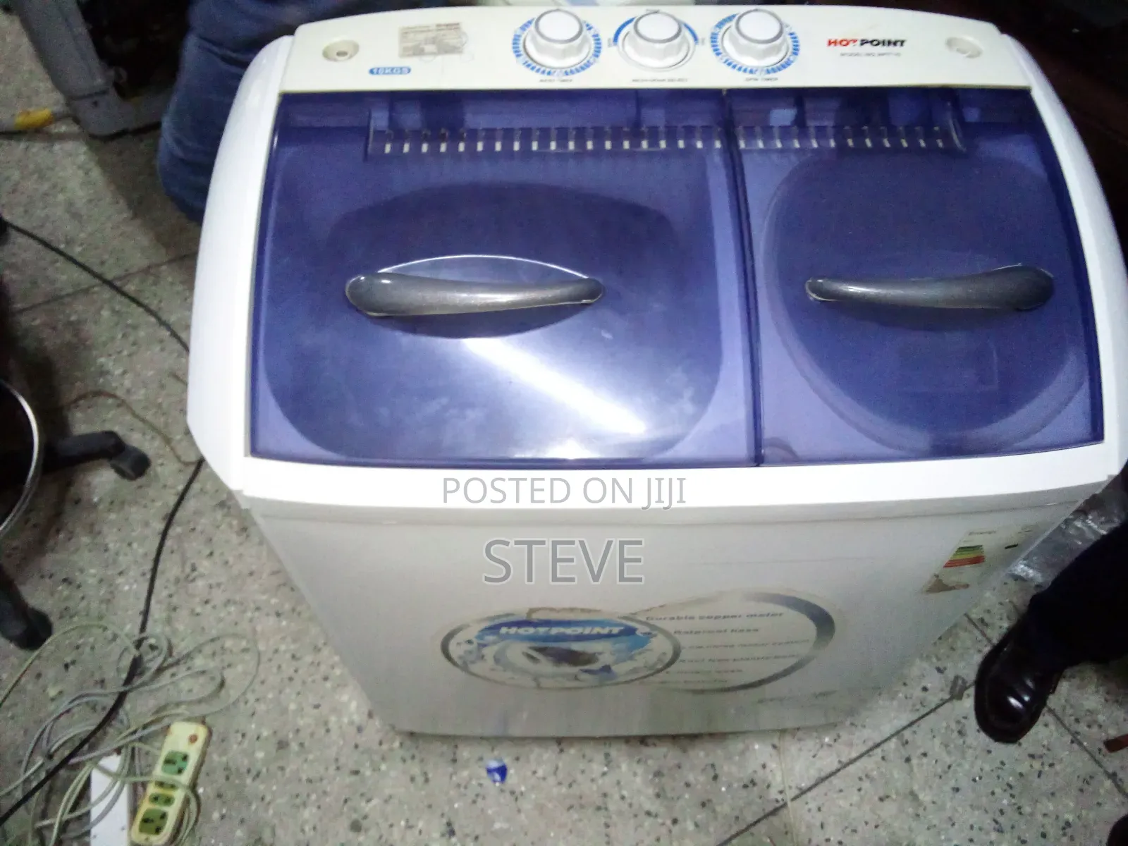 Vonhotpoint 10kg Twin Tub Wash/Spin