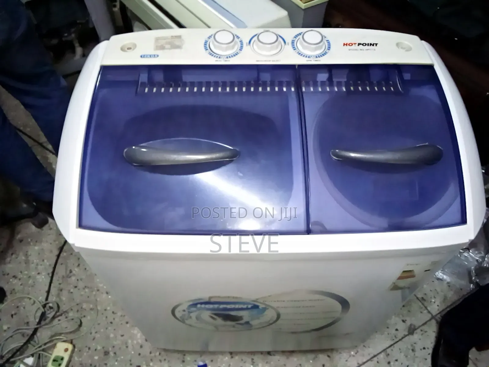 Vonhotpoint 10kg Twin Tub Wash/Spin