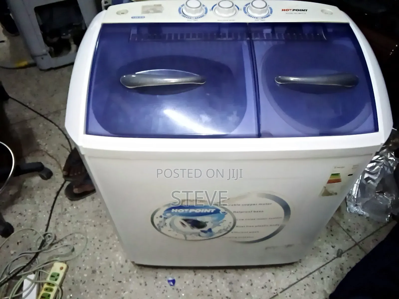 Vonhotpoint 10kg Twin Tub Wash/Spin