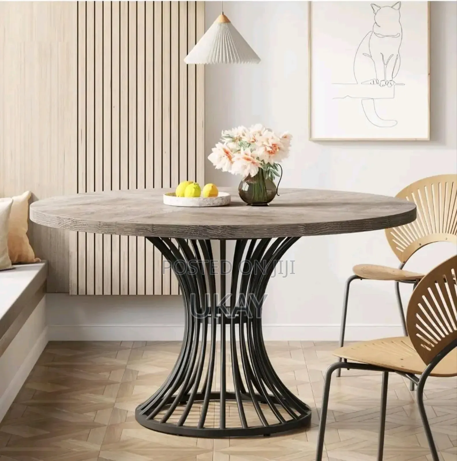 Uk Tribesigns Round Dining Table.