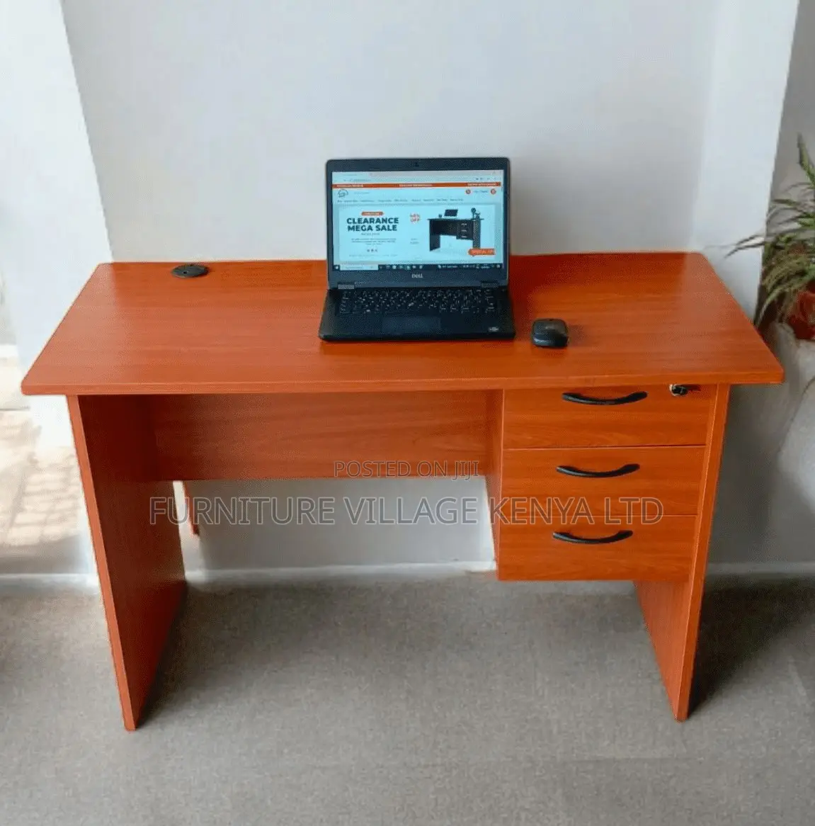 Office Desk: 1.2 Meters Wooden Home Writing Desk (Cherry)