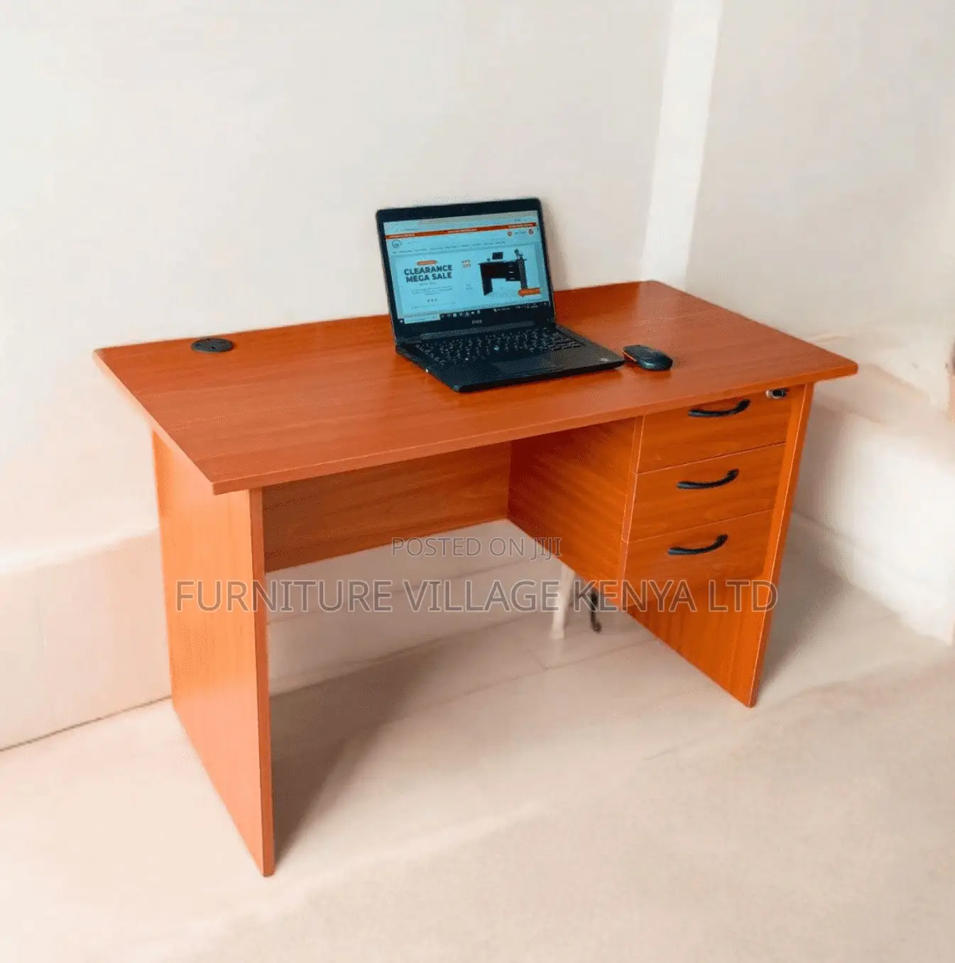 Office Desk: 1.2 Meters Wooden Home Writing Desk (Cherry)