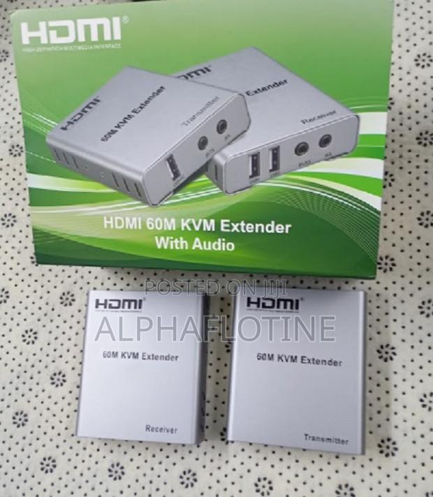 Hdmi KVM Extender 60meter Usb via Cat6 Rj45 - main view