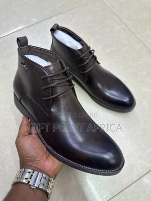 Clarks Leather Coffee Brown Boots - thumbnail 2
