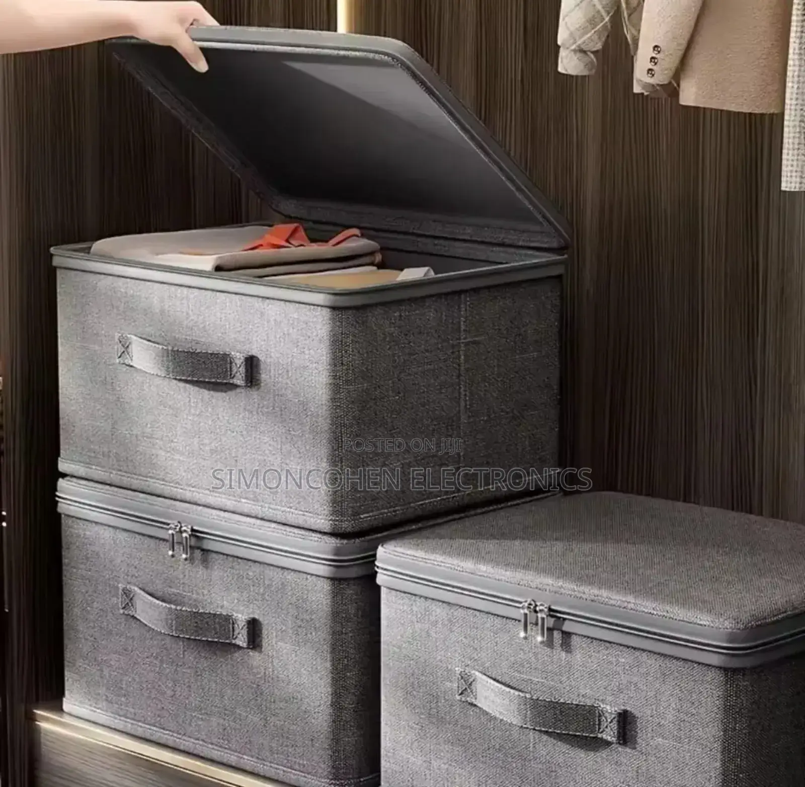 Fabric Storage Box With Lid