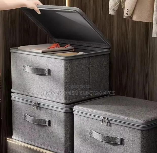 Fabric Storage Box With Lid - thumbnail 2