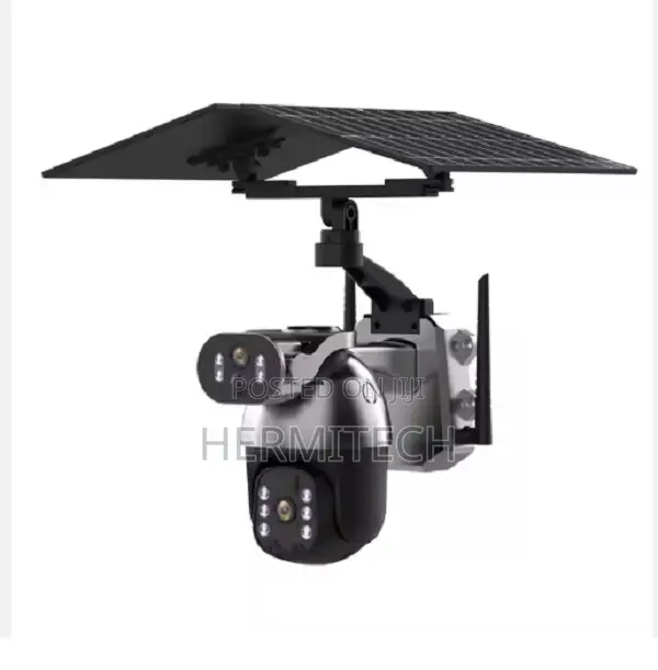 Ubox Solar 4g Lte CCTV Camera 6mp Dual Lens Pir Alarm