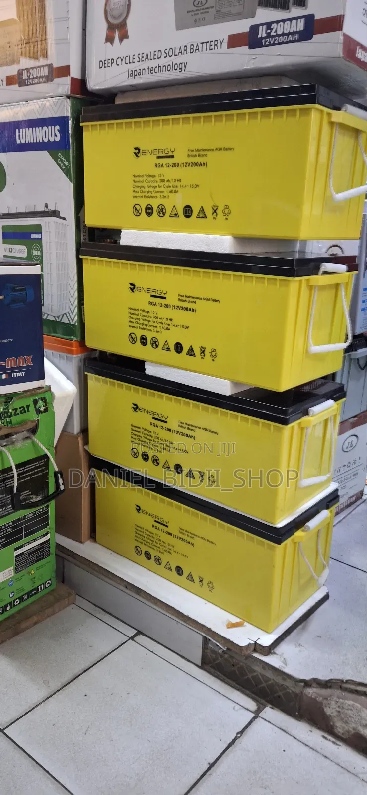 R Energy Free Maintenance Agm Battery British 200ah