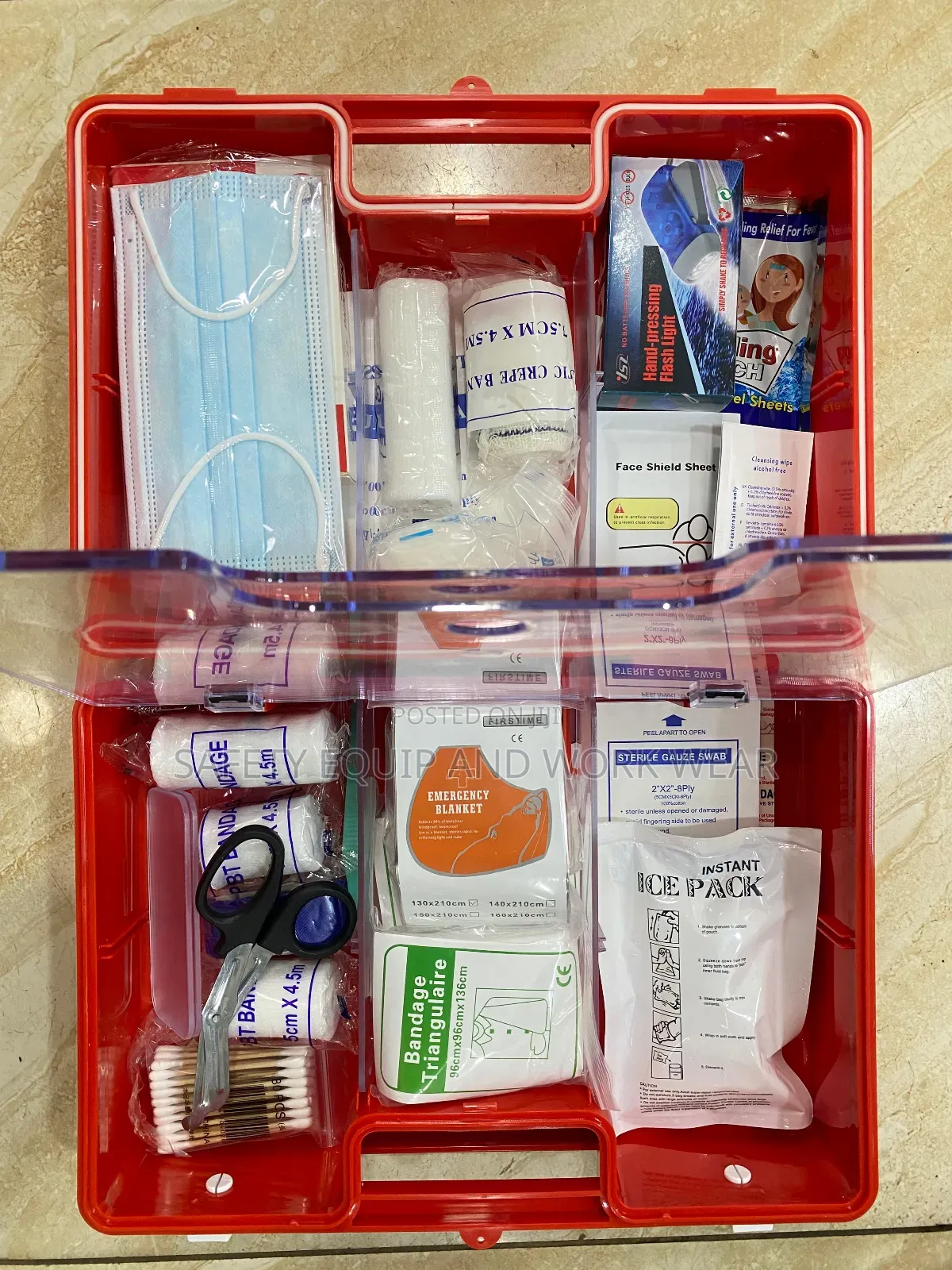 Warehouse and Site First Aid Kit Ce Approved.