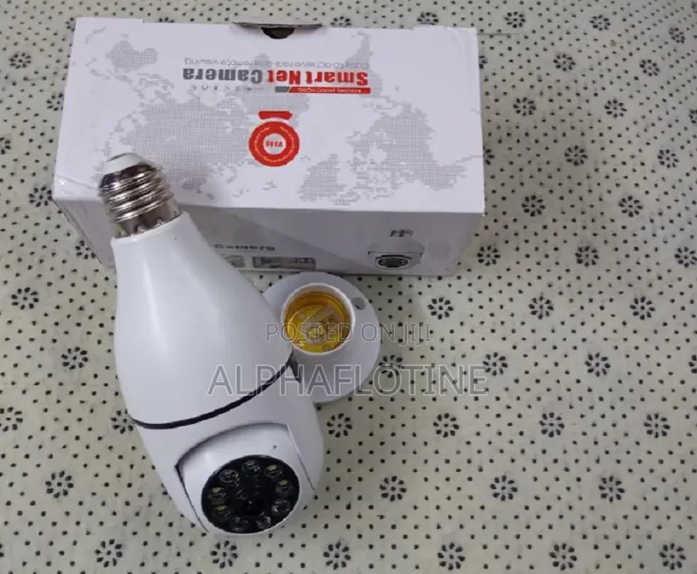Nanny Camera Panoramic Bulb CCTV Camera 1080p