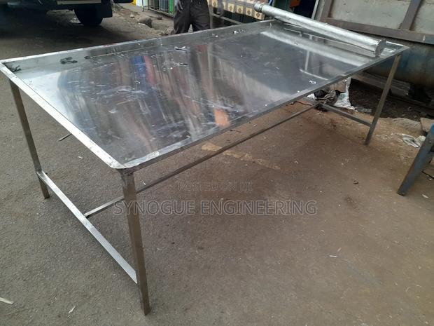 Heavy Duty Working Station Table-Stainless Steel - thumbnail 3