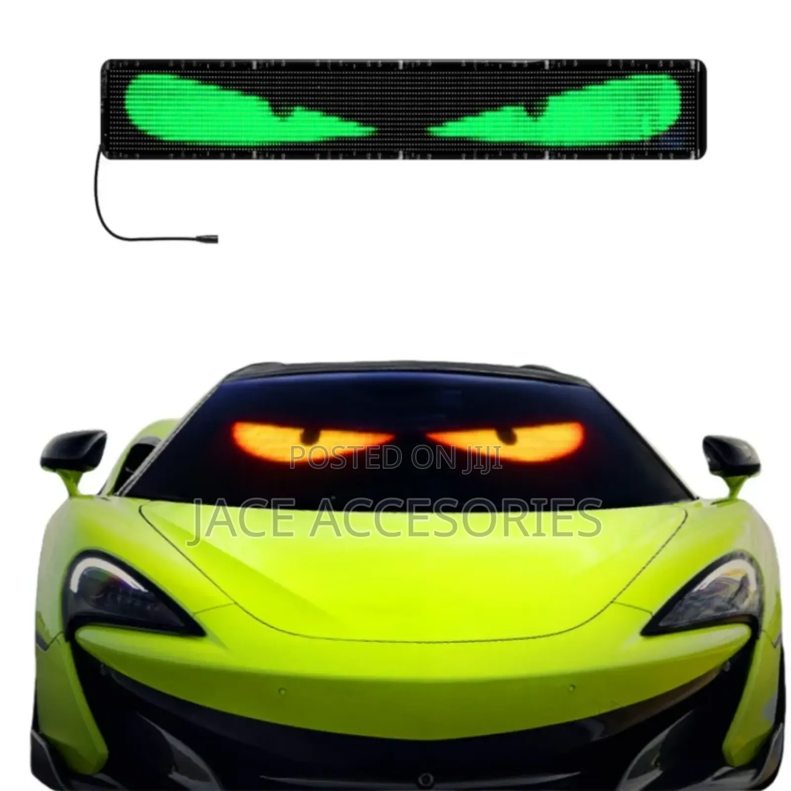 Led Matrix Panel Blinking Demon Eye