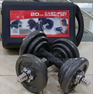 20kgs Chrome Dumbbell Set With Case