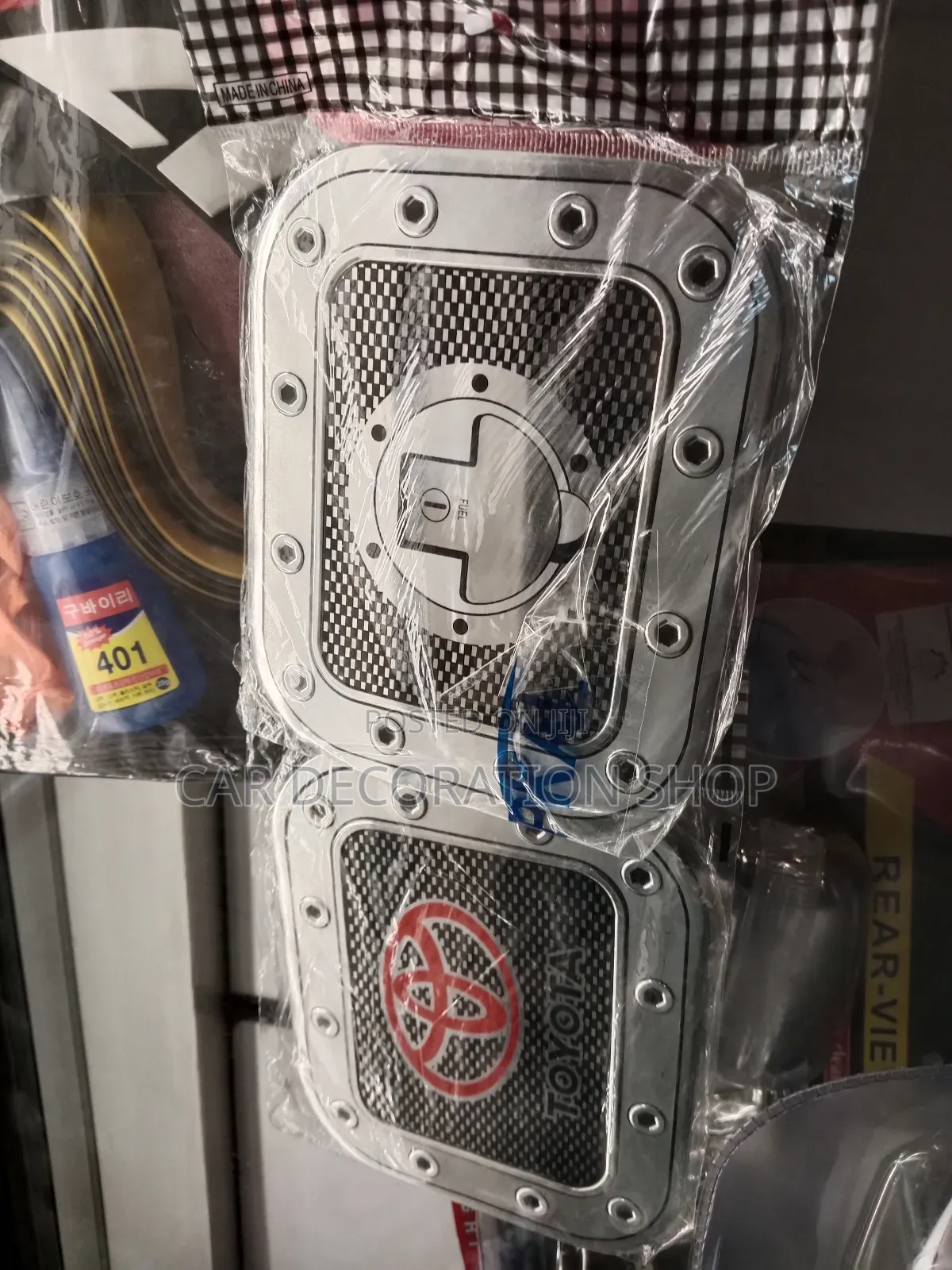 Classy Universal Designed Fuel Tank Silver Stickers