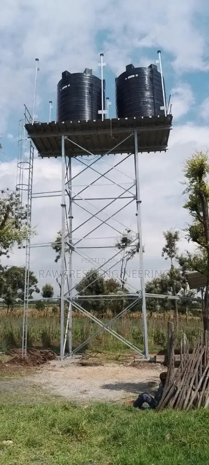 Steel Water Tower Construction