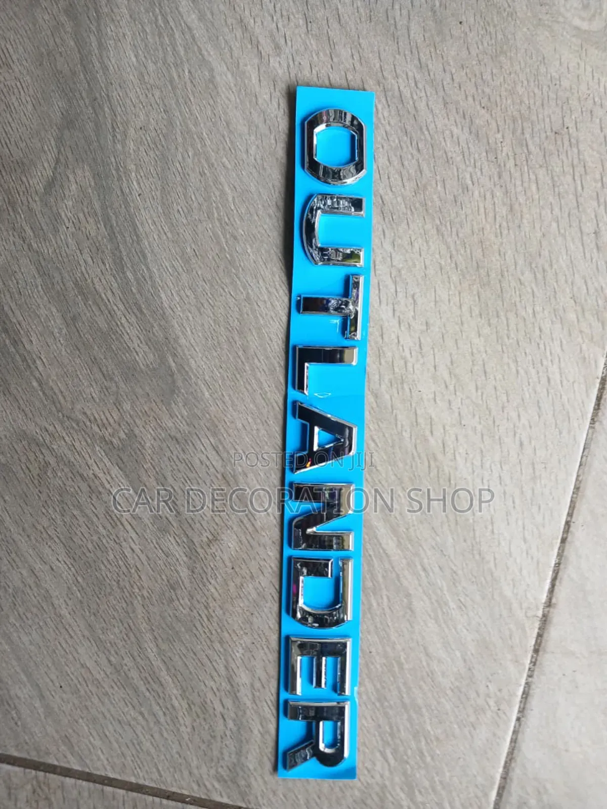 Chrome Outlander Replacement Letter Decal Badges