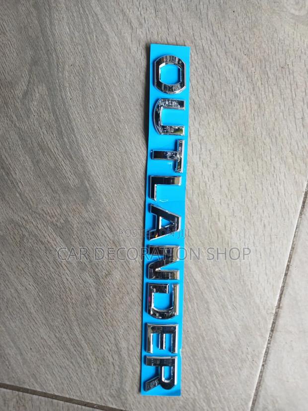Chrome Outlander Replacement Letter Decal Badges