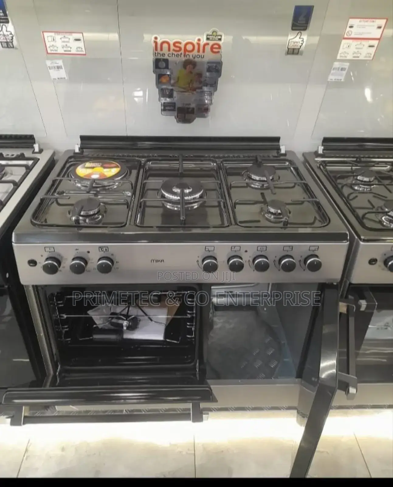 60*90 Mika 4 Gas Pool Jet Burners + 1 Rapid Hot Plate,
