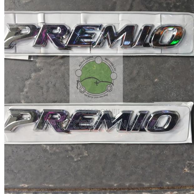 Premio Letter Decal Badge