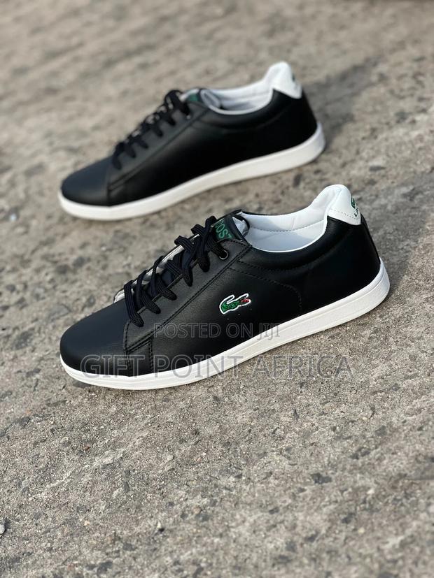 Black (Lacoste) Leather Laced Casuals* Normal Fitting* - main view