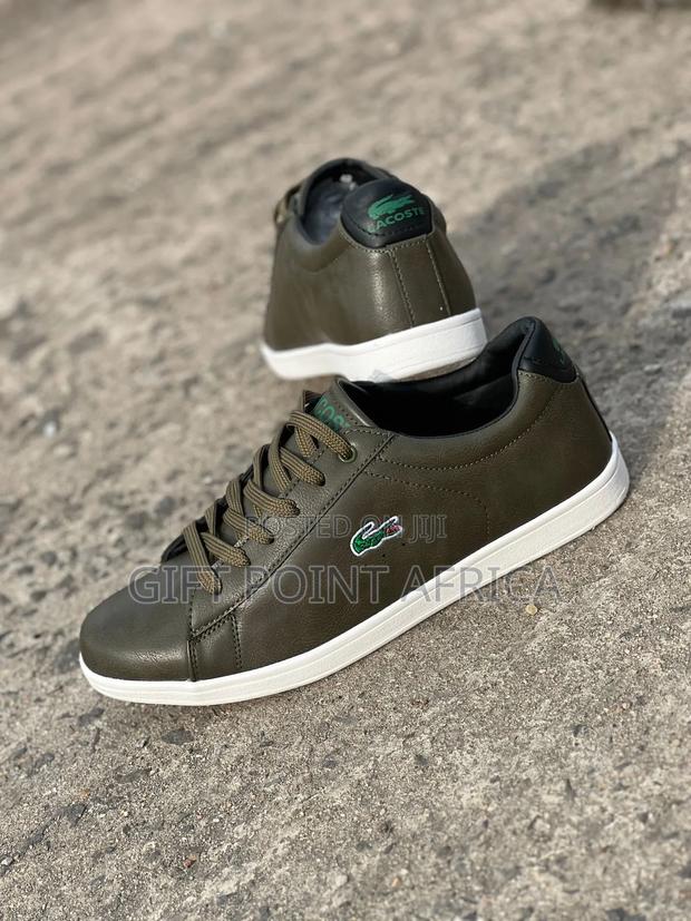 Jungle-green (Lacoste) Leather Laced Casuals* For Men