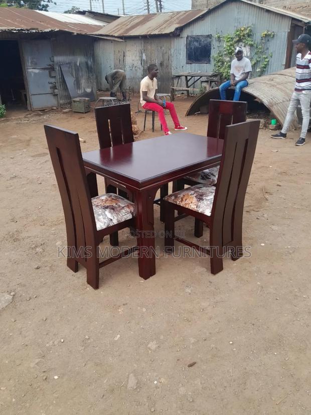 Casa Wood 4 Seater Dining Table Set