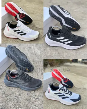 White-blue,Black, White And Black-white Addidas Runners
