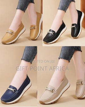 High Quality Leather Whitesole Moccasins* - thumbnail 2