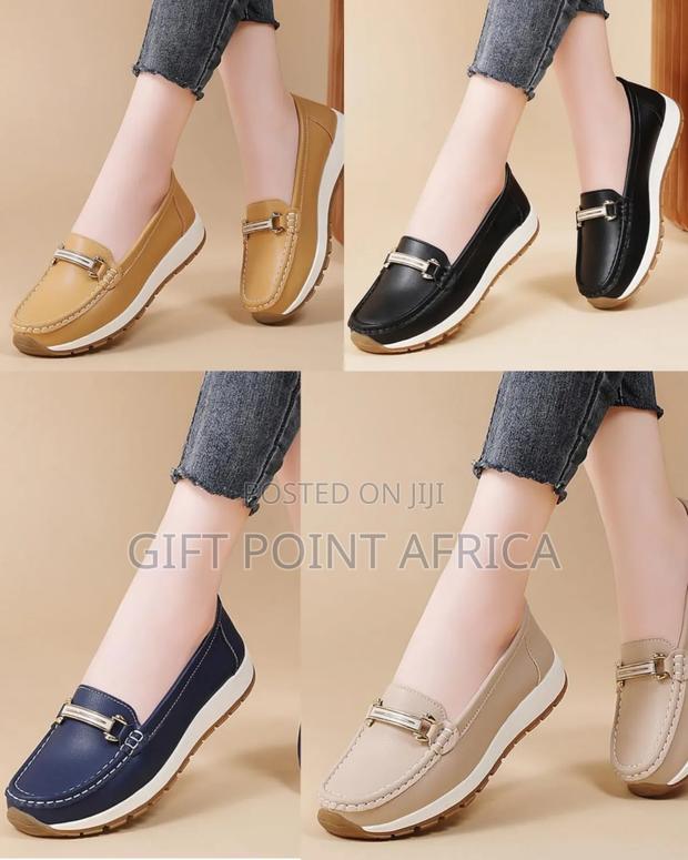 High Quality Leather Whitesole Moccasins*