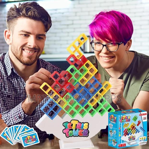 Tetris Tower Stacking Game (48 Pieces) - main view