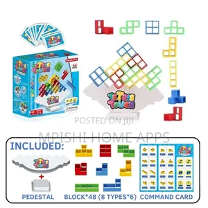Tetris Tower Stacking Game (48 Pieces)