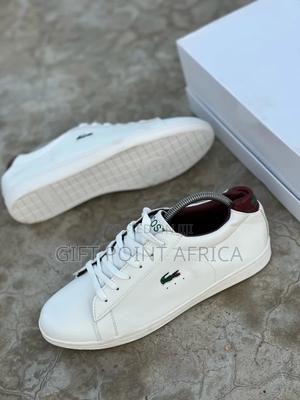 *Men* White (Lacoste) Leather Laced Casuals* - thumbnail 2