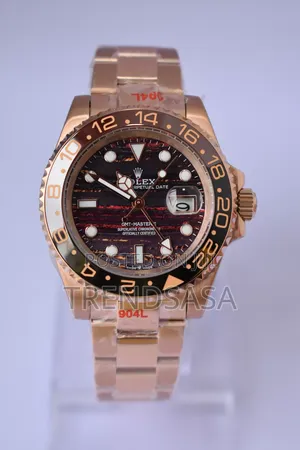 Rolex G M T Ii Tiger Iron Dial Rosegold Watch
