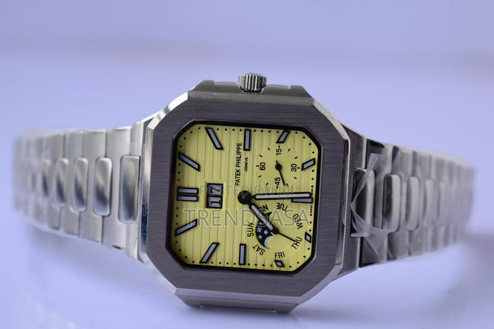 Patek Philippe Cubitus Yellow Dial Chrograph Stainless