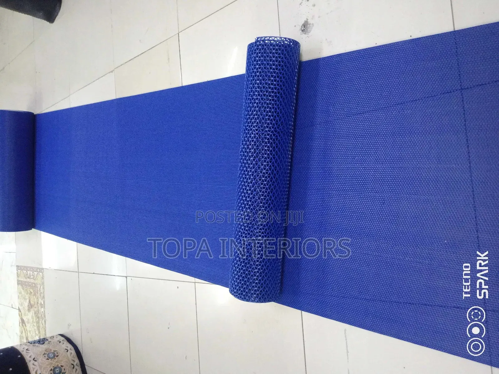 Long Runners Poolside Perforated PVC S-Mats for Slippery Surfaces