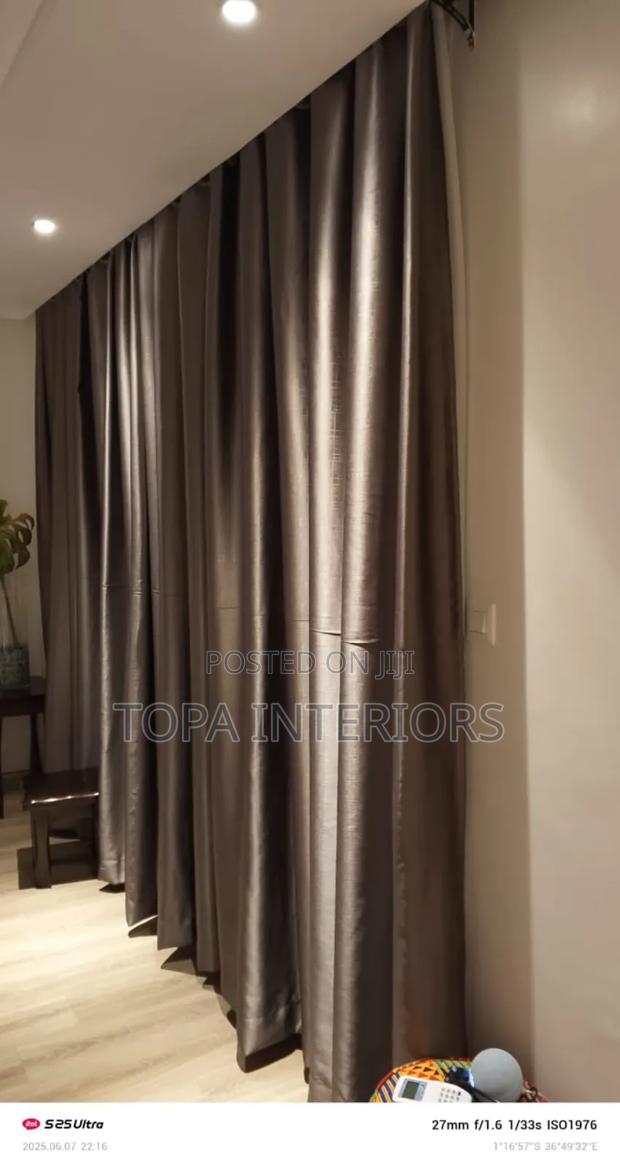 Dark Grey Blackout Curtains That Fully Block Out Light - main view