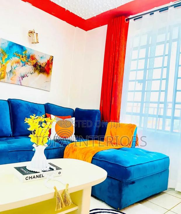 Orange Curtains for Air B.N.B Per Metre Window Curtains