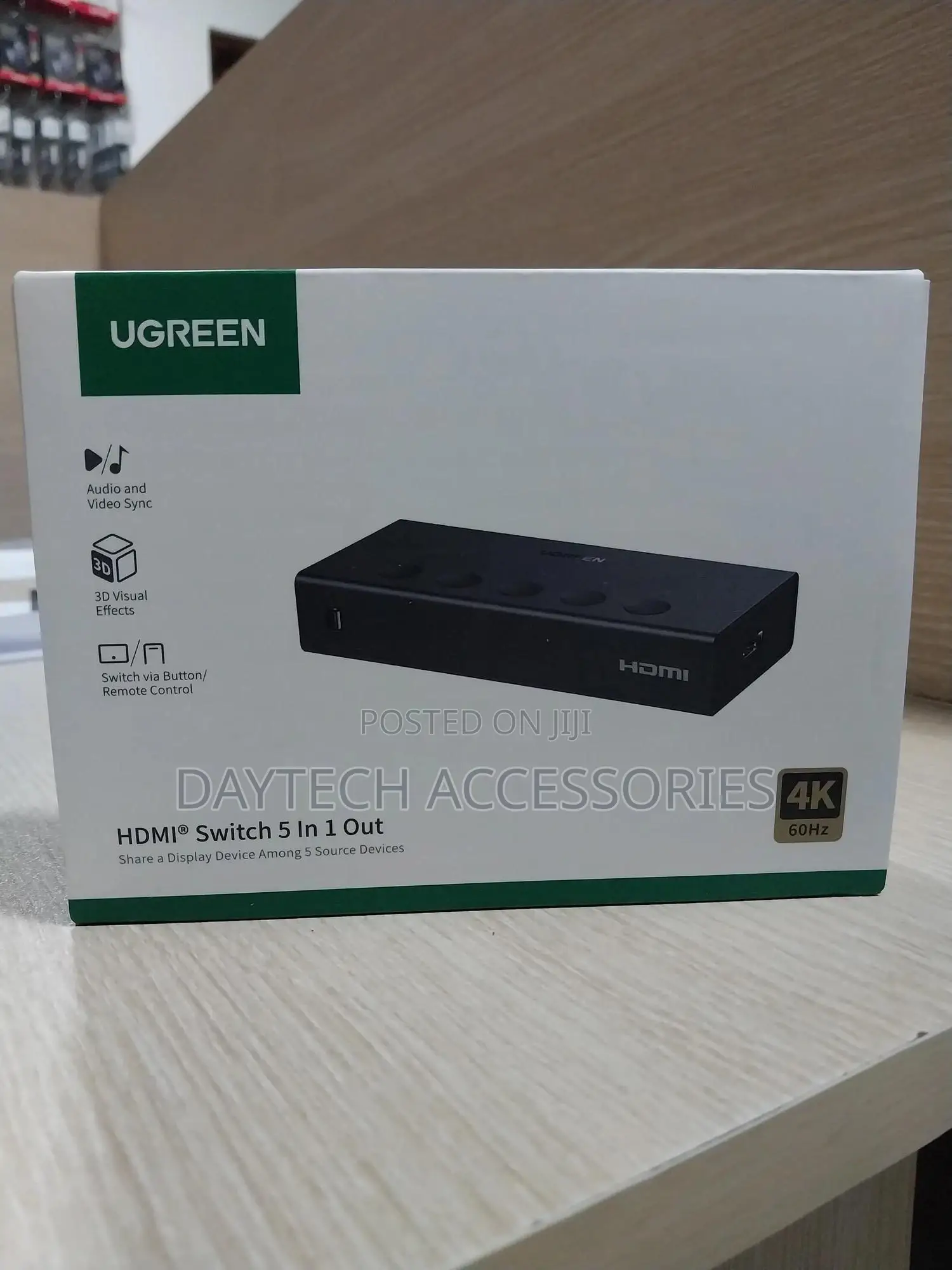 Ugreen Hdmi Switch 5 in 1 Out Hdmi Switch-Cm568
