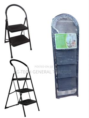 Black/White 3-Step Heavy Duty Step Ladder - thumbnail 2