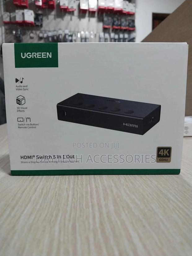 Ugreen Hdmi Switch 5 in 1 Out Hdmi Switch-Cm568