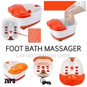 Plastic Foot Spa Bath and Roller Massanger for Feet