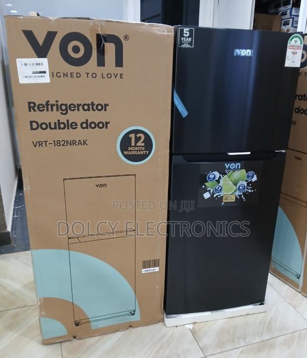 Von VRT-182nrak Double Door Fridge 181l