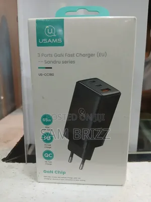 Usams 3 Ports Gan Fast Charger