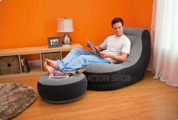 Potable Multifunctional Inflatable Seat With Footrest