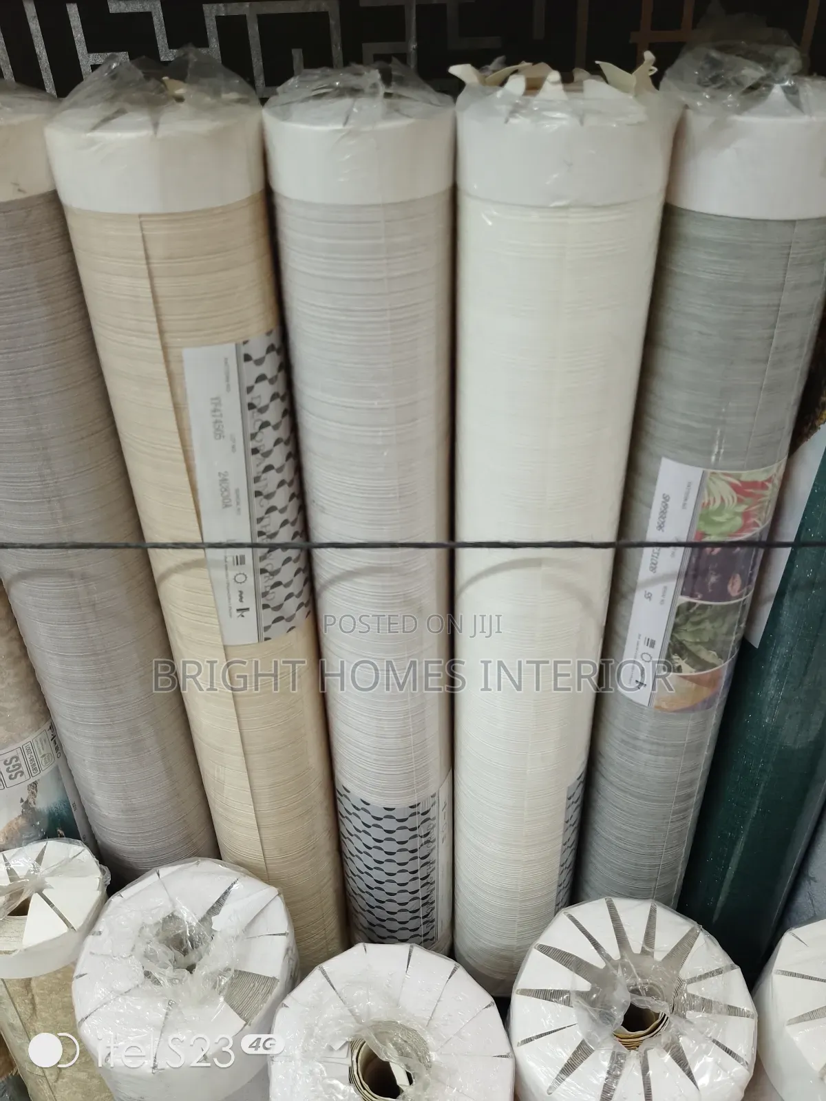 Wallpaper Cream and White Shades Available