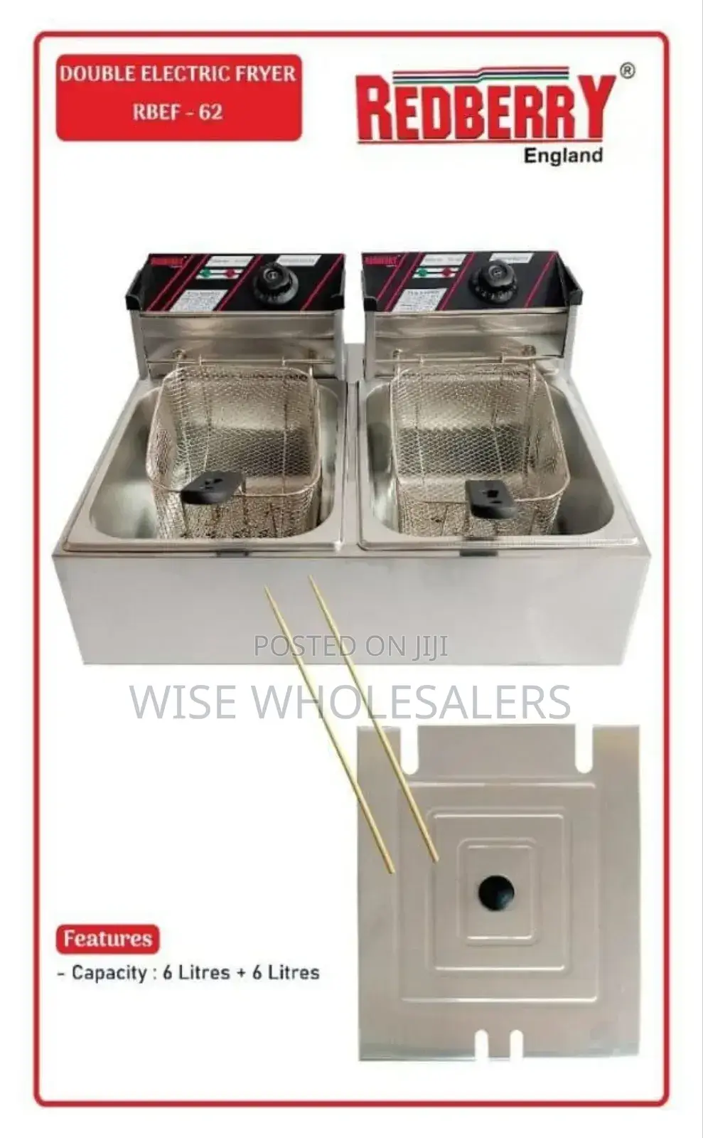 *Redberry 6+6 Double Deep Fryer Now Available