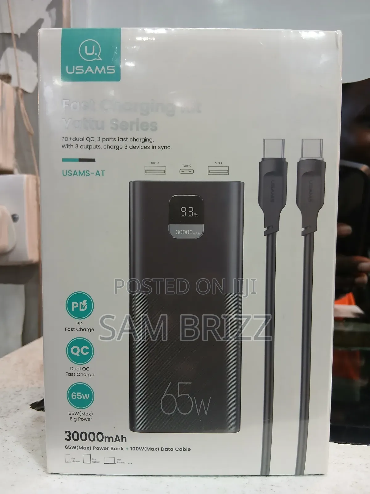 Usams Powerbank 30000mah