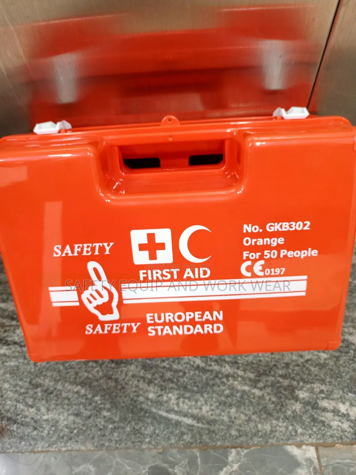 Orange First Aid Kit Ready for Rapid Response.