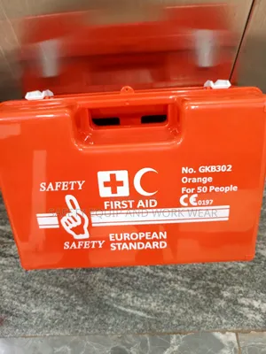 Orange First Aid Kit Ready for Rapid Response.