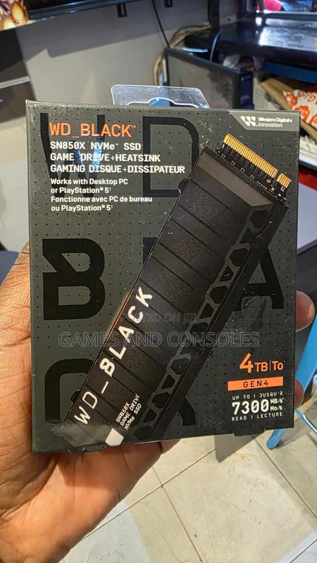 Wd SSD 1tb With Heat Sink for Ps5 and Pc